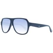 Blauwe Aviator Zonnebril Gespiegeld Verloop BMW , Blue , Heren