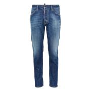 Klassieke Denim Jeans voor dagelijks gebruik Dsquared2 , Blue , Heren