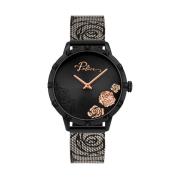 Zwarte Damesmode Horloge Police , Black , Dames