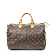 Pre-owned Canvas handbags Louis Vuitton Vintage , Brown , Dames