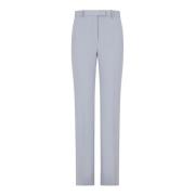 Gabardine broek met asymmetrische sluiting Emporio Armani , Gray , Dam...