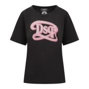 T-Shirt Collectie Dsquared2 , Black , Dames