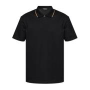 Polo met Lurex-draad Versace , Black , Heren