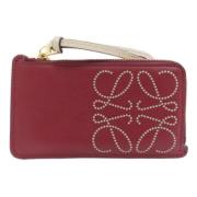 Pre-owned Leather wallets Loewe Pre-owned , Red , Dames