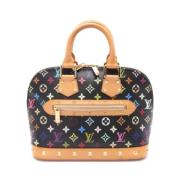 Pre-owned Leather handbags Louis Vuitton Vintage , Black , Dames