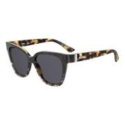 Blonde Havana/Grey Zonnebril Moschino , Multicolor , Dames