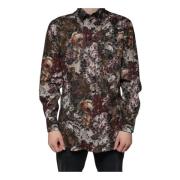 Bloemen Slim Fit Overhemd Multicolor Dolce & Gabbana , Multicolor , He...