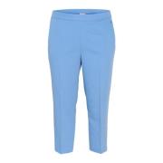 Ebb And Flow Cropped Broek Kaffe Curve , Blue , Dames