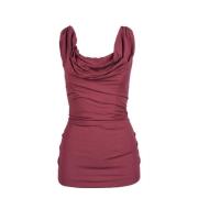 Elegante Viscose Elastaan Top Vivienne Westwood , Red , Dames