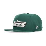 NY Jets Draft Platklep Hoed New Era , Green , Unisex