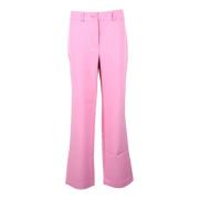 Rekbare polyester-elastaanbroek Only , Pink , Dames