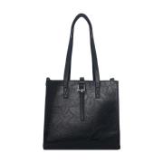 Elegante Shopper Tas met Afneembare Band Manila Grace , Black , Dames