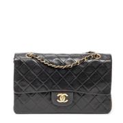 Pre-owned Leather chanel-bags Chanel Vintage , Black , Dames