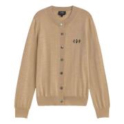 Trui met kabelbreipatroon A.p.c. , Beige , Dames