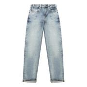 Lichtblauwe Girlfriend Jeans met Tijdloze Denim Look Adriano Goldschmi...