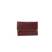 Pre-owned Leather wallets Cartier Vintage , Red , Dames