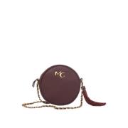 Bordeaux Ronde Mini Schoudertas Manila Grace , Brown , Dames