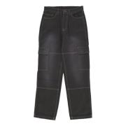 Cargo Broek Gewassen Katoenen Broek Karl Kani , Gray , Heren