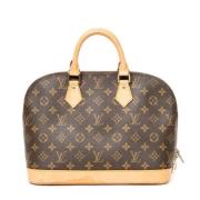 Pre-owned Canvas handbags Louis Vuitton Vintage , Brown , Dames