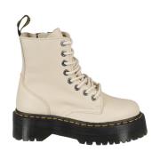 Klassieke Leren Laarzen voor Mannen Dr. Martens , Beige , Dames