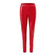 Glanzende Statement Rode Broek Cras , Red , Dames