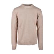 Round-neck Knitwear Alpha Studio , Beige , Heren