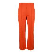 Casual Katoenmix Stretchbroek Sportmax , Orange , Dames