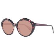 Bruine Dames Zonnebril Rond Spiegelend Max & Co , Brown , Dames