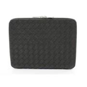 Pre-owned Leather clutches Bottega Veneta Vintage , Black , Heren