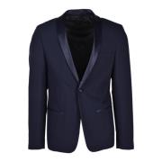 Stijlvolle Jas met Polyester Mix Antony Morato , Blue , Heren