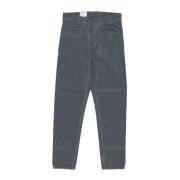 Fluwelen Lange Broek met Regular Fit Carhartt Wip , Green , Heren