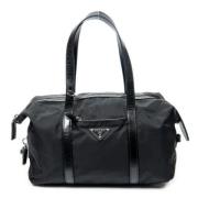 Pre-owned Canvas prada-bags Prada Vintage , Black , Dames