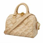 Pre-owned Fabric handbags Louis Vuitton Vintage , Beige , Dames