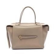 Pre-owned Leather handbags Celine Vintage , Beige , Dames