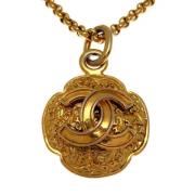 Pre-owned Metal chanel-jewelry Chanel Vintage , Yellow , Dames