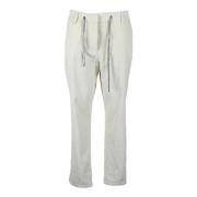 Katoenen Casual Broek Eleventy , White , Dames