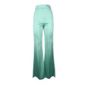 Trousers Elisabetta Franchi , Green , Dames