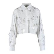 Overhemd Msgm , White , Dames