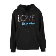 Zwarte Sweatshirt voor Dames - Love Moschino Collectie Love Moschino ,...