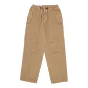 Donkerbeige Katoenen Broek met Zakken Amish , Beige , Heren