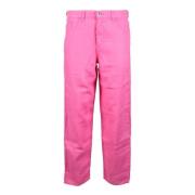 Linnen Casual Broek Emporio Armani , Pink , Dames