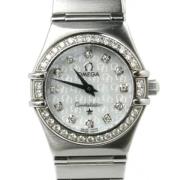 Pre-owned Glass watches Omega Vintage , White , Dames