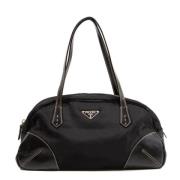 Pre-owned Nylon shoulder-bags Prada Vintage , Black , Dames