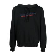 Zwarte Katoenen Hoodie voor Heren Diesel , Black , Heren