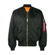 Omkeerbare Nylonjas Zwart Oranje Voering Alpha Industries , Black , He...