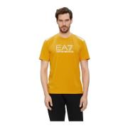 Regular Fit T-shirt - Korte mouw Emporio Armani EA7 , Orange , Heren