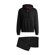 Sportieve Zwarte Hoodie Hugo Boss , Black , Heren