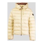 Gewatteerde dames donsjack met capuchon Husky Original , Beige , Dames