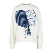 Katoenen Sweatshirt Msgm , White , Dames