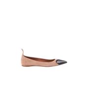 Pre-owned Suede flats Alaïa Pre-owned , Brown , Dames